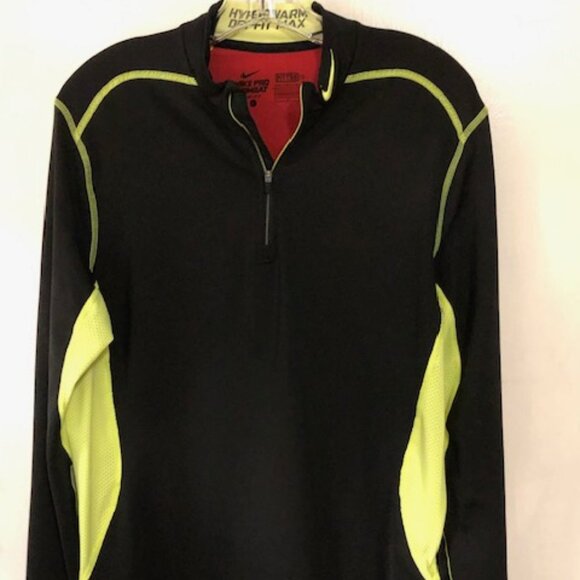 Nike Men's Large Pro Combat Hyperwarm Dri-Fit Max 1/4 Zip Like New Condition - Picture 1 of 4